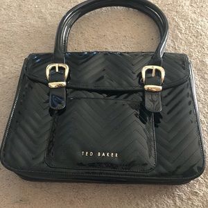 Ted Baker expandable patent leather bag